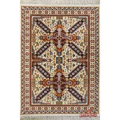 فرش ماشینی عرش طرح گیسو کرم