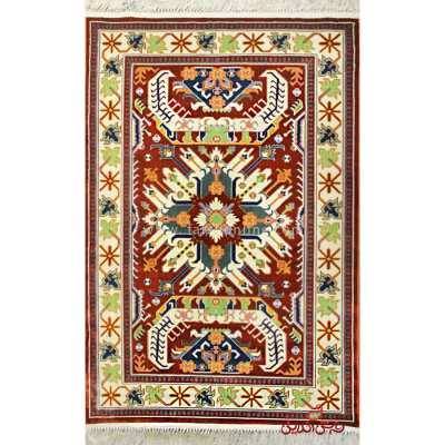 فرش ماشینی عرش طرح پونه قرمز