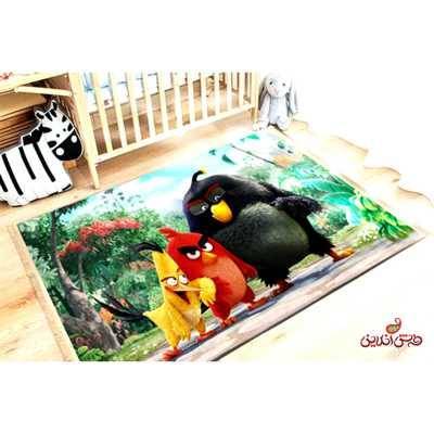 فرش ماشینی کودک کلاریس کد 100226 Angry birds