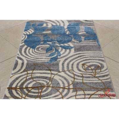 فرش  ماشینی ساوین طرح 4050 نقره ای روشن