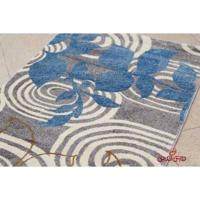 فرش  ماشینی ساوین طرح 4050 نقره ای روشن