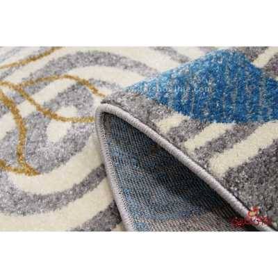 فرش  ماشینی ساوین طرح 4050 نقره ای روشن