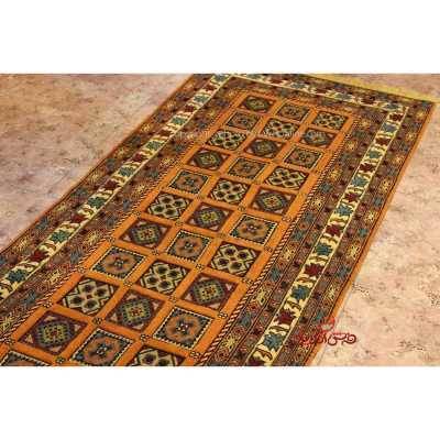 گلیم فرش دستباف سیرجان نارنجی کد 106715