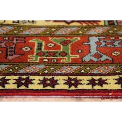 فرش دستباف خراسان طرح قشقایی گل ابریشم