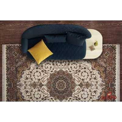 فرش ماشینی نگین مشهد کد 708 کرم