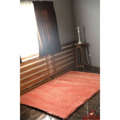 فرش شگی نخ فلوکاتی ترک گلبهی