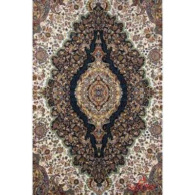 فرش نگین مشهد طرح 2590 رنگ کرم