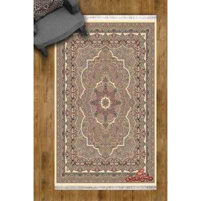 فرش نگین مشهد طرح 2570 رنگ کرم