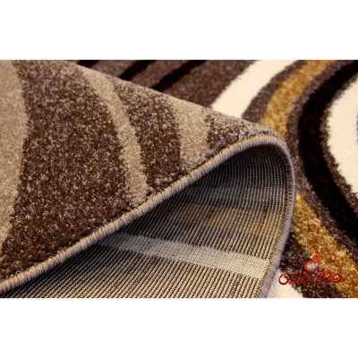 فرش ماشینی  ساوین طرح روژان نسکافه ای