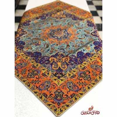 رومیزی مربع ترمه طرح صنم کد 512