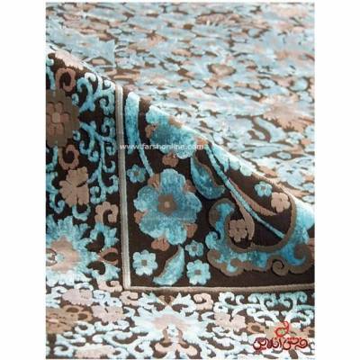 فرش ماشینی عرش طرح بهراد آبی
