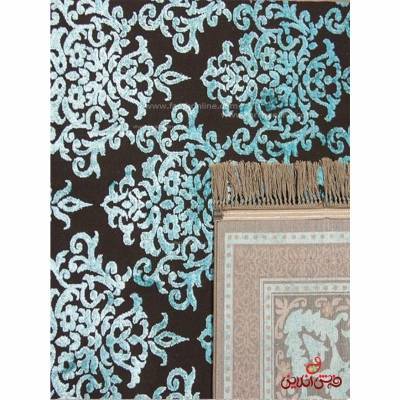 فرش ماشینی عرش طرح باران آبی