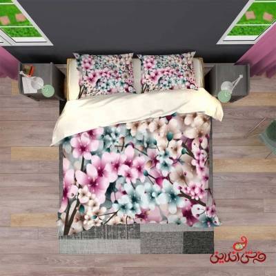 روتختی سه بعدی طرح درخت همیشه بهار  کد 2833