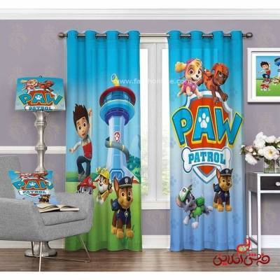 پرده 2عددی کودک طرح سگ های نگهبان (paw patrol)کد 3195