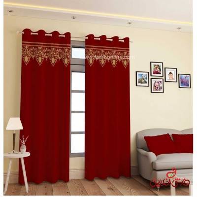 پرده سنتی قرمز کد 3232