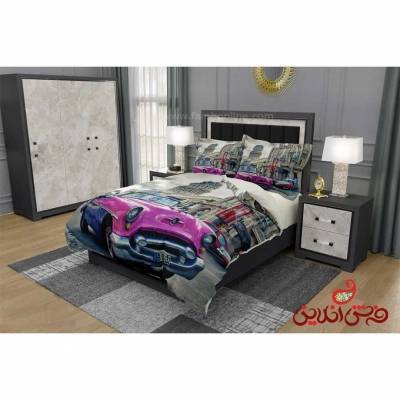 روتختی سه بعدی طرح ماشین صورتی کد 3164