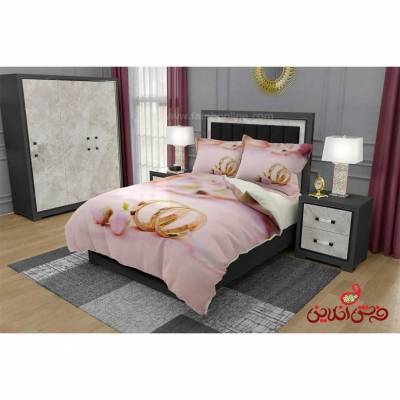 روتختی سه بعدی طرح حلقه و گل کد 3275