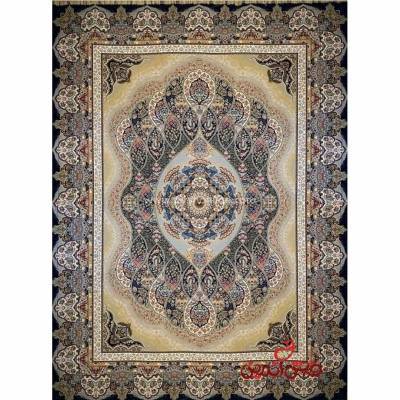 فرش ماشینی شاهکار صفویه 3780 خاکستری روشن