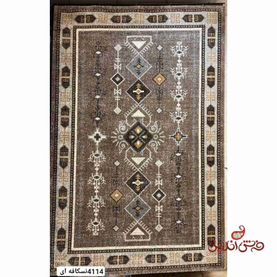 فرش ماشینی ساوین کلکسیون ویژن 4114 نسکافه ای