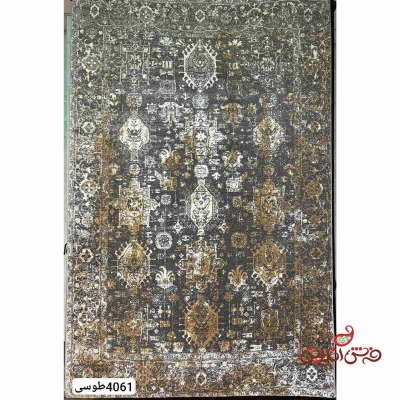 فرش ماشینی ساوین کلکسیون ویژن 4061 طوسی