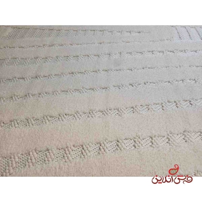 فرش ماشینی تاپ لوپ کد 1114 کرم