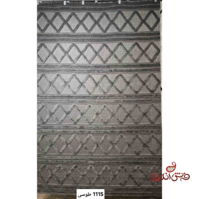 فرش ماشینی تاپ لوپ کد 1115 طوسی