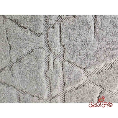 فرش ماشینی تاپ لوپ کد 1118 نقره ای