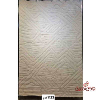 فرش ماشینی تاپ لوپ کد 1123 کرم